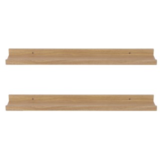 Galileo Σετ 2 ράφια τοίχου από ξύλο πεύκου 60x95x35 cm Sordine 2188490