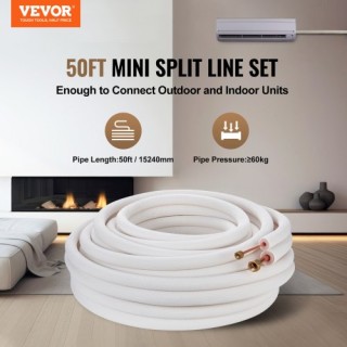 Σετ Σωληνώσεων VEVOR 15240mm για Κλιματιστικά Mini Split KDLJTG50F... Σετ Σωληνώσεων VEVOR 15240mm για Κλιματιστικά Mini Split KDLJTG50F...