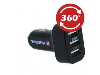 SWISSTEN Φορτιστής Αυτοκινήτου 3xUSB, 5,2 A 8595217440593 SWISSTEN Φορτιστής Αυτοκινήτου 3xUSB, 5,2 A 8595217440593