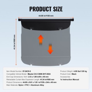 Κάλυμμα Αποσκευών VEVOR για Mazda CX-5 2017-2024  YCKSSSHCGYCK3IQI4V0