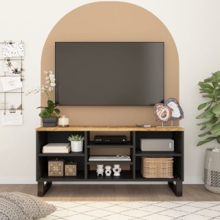 vidaXL Ντουλάπι Τηλεόρασης 100x33x46 εκ. από Μασίφ Ξύλο Μάνγκο & Κα...