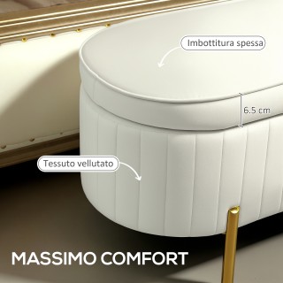 HOMCOM Οβάλ Καναπές Αποθήκευσης 72L με Ανασηκωνόμενο Καπάκι, από Βε... HOMCOM Οβάλ Καναπές Αποθήκευσης 72L με Ανασηκωνόμενο Καπάκι, από Βε...