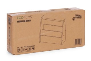 Ecotoys Παιδική Βιβλιοθήκη Montessori, Διπλό Λευκό Ράφι Οργάνωσης Β... Ecotoys Παιδική Βιβλιοθήκη Montessori, Διπλό Λευκό Ράφι Οργάνωσης Β...