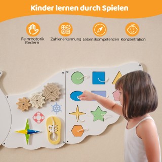 Costway Πολυλειτουργικός Πίνακας Δραστηριοτήτων Montessori με Πάνελ... Costway Πολυλειτουργικός Πίνακας Δραστηριοτήτων Montessori με Πάνελ...