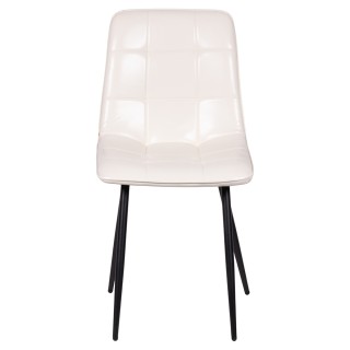 Galileo Καρέκλα Βιομηχανικού Στυλ με Μεταλλικά Πόδια και Πολυτελή Τ...