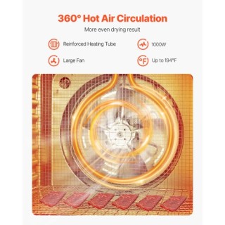 VEVOR Αφυγραντήρας Τροφίμων 10 Δίσκων 1000W Ανοξείδωτος SGHGJ1000W1...