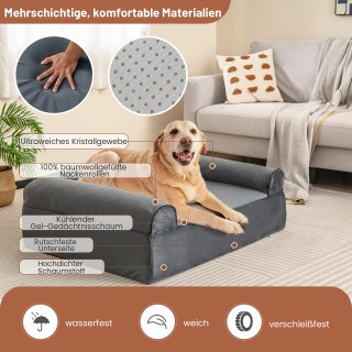 Costway Ορθοπεδικό Κρεβάτι Σκύλου με Επικάλυψη και Εύκολο Πλύσιμο γ... Costway Ορθοπεδικό Κρεβάτι Σκύλου με Επικάλυψη και Εύκολο Πλύσιμο γ...