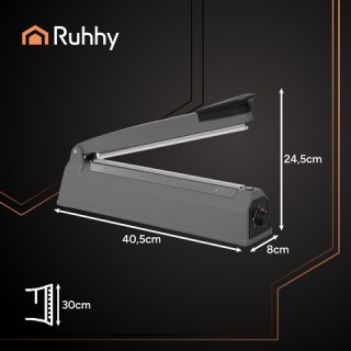 Ruhhy Χειροκίνητη Μηχανή Σφραγίσματος 300mm για Σπίτι & Γραφείο 26104