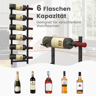 Costway Επιτοίχια Κάβα Κρασιών για 6 Φιάλες - Μοντέρνος Σχεδιασμός ... Costway Επιτοίχια Κάβα Κρασιών για 6 Φιάλες - Μοντέρνος Σχεδιασμός ...