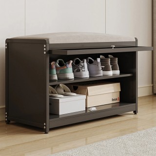 BAKAJI Παπουτσοθήκη με Κάθισμα Μαύρη 1 Πόρτα Εξοικονόμησης Χώρου με... BAKAJI Παπουτσοθήκη με Κάθισμα Μαύρη 1 Πόρτα Εξοικονόμησης Χώρου με...