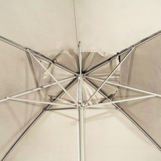 BAKAJI Ομπρέλα Κήπου Κεντρικού Πυλώνα 3x4 Μέτρα Πλήρης Άμμος με 8 Α...