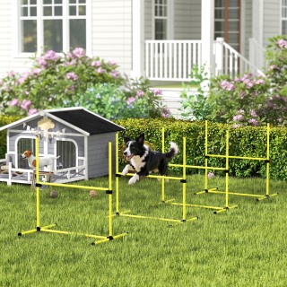 PawHut Σετ 4 Εμποδίων Agility Dog για Εκπαίδευση Σκύλων με Ρυθμιζόμ... PawHut Σετ 4 Εμποδίων Agility Dog για Εκπαίδευση Σκύλων με Ρυθμιζόμ...
