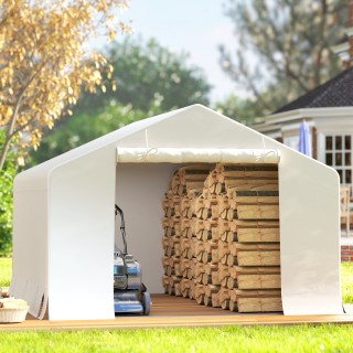 Outsunny Καμπάνα Κήπου και Σκηνή Γκαράζ 300 x 300 x 210 cm, Αδιάβρο...