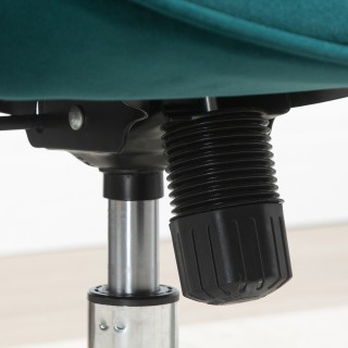 HOMCOM πολυθρόνα γραφείου και σαλονιού σε βελούδο, περιστρεφόμενη μ...