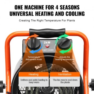 Θερμαντήρας Θερμοκηπίου VEVOR 2000W με Προστασία Υπερθέρμανσης Αδιά... Θερμαντήρας Θερμοκηπίου VEVOR 2000W με Προστασία Υπερθέρμανσης Αδιά...