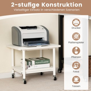 Costway Κινητή Βάση Εκτυπωτή Διπλού Επιπέδου και Ρόδες 49 x 40 x 38... Costway Κινητή Βάση Εκτυπωτή Διπλού Επιπέδου και Ρόδες 49 x 40 x 38...