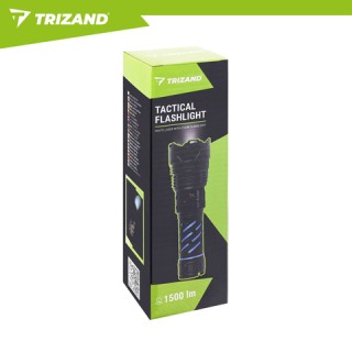 Trizand LED Επαναφορτιζόμενος Φακός Χειρός 1500lm με Μπαταρία 5000m...