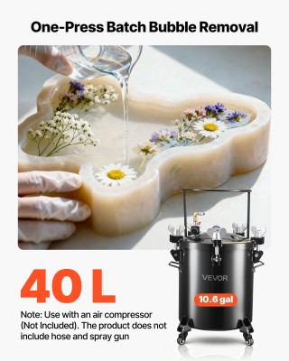 VEVOR Δοχείο Πίεσης Βαφής 40L με Τρεις Συνδέσμους Ταχείας Σύνδεσης ... VEVOR Δοχείο Πίεσης Βαφής 40L με Τρεις Συνδέσμους Ταχείας Σύνδεσης ...
