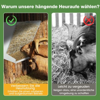 Costway Κρεμαστός Τροφοδότης Χόρτου 2-σε-1 με Δοχείο Δημητριακών γ... Costway Κρεμαστός Τροφοδότης Χόρτου 2-σε-1 με Δοχείο Δημητριακών γ...