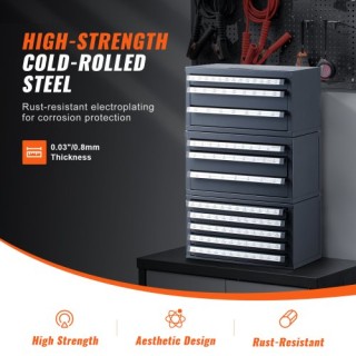 VEVOR Ντουλάπι Διάθεσης Τρυπανιών, 3 Συρτάρια για 1/16 έως 1/2 & Γρ... VEVOR Ντουλάπι Διάθεσης Τρυπανιών, 3 Συρτάρια για 1/16 έως 1/2 & Γρ...