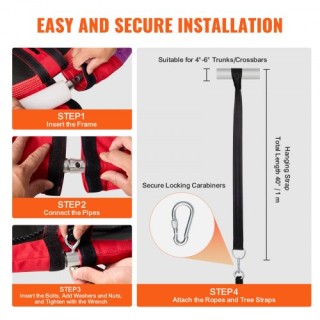 Κούνια Δέντρου VEVOR 40 Στρογγυλή 750lbs 900D Οξφόρδη Πολύχρωμη CS... Κούνια Δέντρου VEVOR 40 Στρογγυλή 750lbs 900D Οξφόρδη Πολύχρωμη CS...