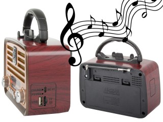 Φορητό Ρετρό Ραδιόφωνο Κουζίνας με FM/AM, Bluetooth, USB & Επαναφορ... Φορητό Ρετρό Ραδιόφωνο Κουζίνας με FM/AM, Bluetooth, USB & Επαναφορ...