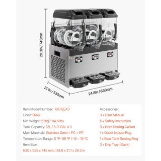 VEVOR Μηχανή Σλάσι 12Lx3 Επαγγελματική SYXRJX312LSGJ1LX3V2 VEVOR Μηχανή Σλάσι 12Lx3 Επαγγελματική SYXRJX312LSGJ1LX3V2