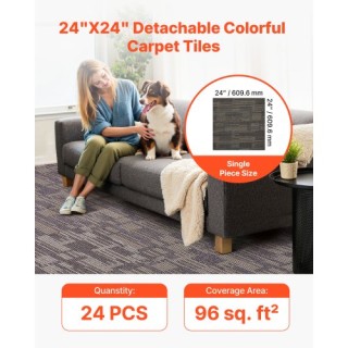 VEVOR Επαναχρησιμοποιούμενα Πλακάκια Χαλιού για Σαλόνι & Υπνοδωμάτι... VEVOR Επαναχρησιμοποιούμενα Πλακάκια Χαλιού για Σαλόνι & Υπνοδωμάτι...