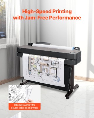 VEVOR Ρολό Σχεδίασης 609.6 mm x 45.7 m, 80 GSM, 50.8 mm Πυρήνας, 2 ...