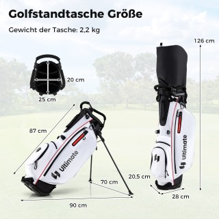 Costway Σετ Γκολφ Γυναικείο 15 Τεμαχίων με Τσάντα & Κάλυμμα - Δεξιό... Costway Σετ Γκολφ Γυναικείο 15 Τεμαχίων με Τσάντα & Κάλυμμα - Δεξιό...