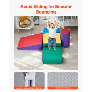 VEVOR Παιχνίδια Αναρρίχησης: 5 Τεμάχια Αφρώδη Μπλοκ για Νήπια και Π...