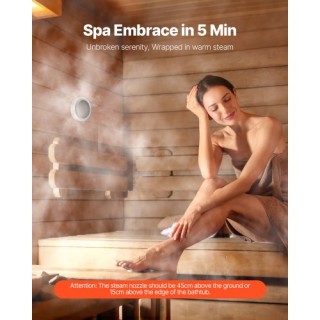 VEVOR Γεννήτρια Ατμού 7,5 kW με Σύστημα Ελέγχου για Οικιακή Σάουνα ...