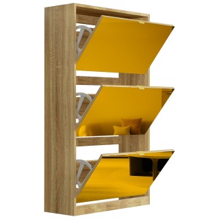 BAKAJI Καφέ Λεπτή Παπουτσοθήκη με 3 Καθρέπτες Πόρτες και Εξοικονόμη... BAKAJI Καφέ Λεπτή Παπουτσοθήκη με 3 Καθρέπτες Πόρτες και Εξοικονόμη...