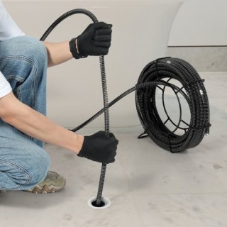 Καλώδιο Καθαρισμού Αποχέτευσης VEVOR 20m x 16mm & 7 Κόφτες για Σωλή... Καλώδιο Καθαρισμού Αποχέτευσης VEVOR 20m x 16mm & 7 Κόφτες για Σωλή...