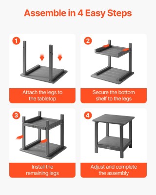 VEVOR Δίπατο Γκρι Πλαϊνό Τραπέζι Εξωτερικού Χώρου από HDPE HWBZHDPE... VEVOR Δίπατο Γκρι Πλαϊνό Τραπέζι Εξωτερικού Χώρου από HDPE HWBZHDPE...