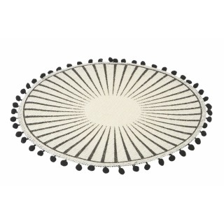 Villa DEste  Σετ 6 τμχ Στρογγυλό σουπλά 38 cm από χαρτί και πολυεστ...