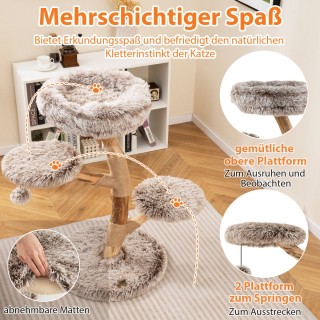 Costway Ονυχοδρόμιο Γάτας με 4 Πλατφόρμες Παιχνίδι & Στύλος από Γιο... Costway Ονυχοδρόμιο Γάτας με 4 Πλατφόρμες Παιχνίδι & Στύλος από Γιο...