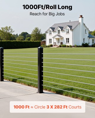 VEVOR Συρματόσχοινο 3.2mm, 316 Ανοξείδωτο Ατσάλι, 304.8m, 798kg Αντ... VEVOR Συρματόσχοινο 3.2mm, 316 Ανοξείδωτο Ατσάλι, 304.8m, 798kg Αντ...