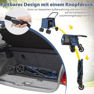 Costway Πολυλειτουργικό Καροτσάκι Κατοικιδίων για Εξωτερικές Περιπέ... Costway Πολυλειτουργικό Καροτσάκι Κατοικιδίων για Εξωτερικές Περιπέ...