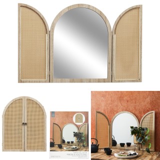 Καθρέφτης Τοίχου με Παντζούρια 40 x 50 x 1,5cm - Φυσικό Ξύλο HD0448... Καθρέφτης Τοίχου με Παντζούρια 40 x 50 x 1,5cm - Φυσικό Ξύλο HD0448...