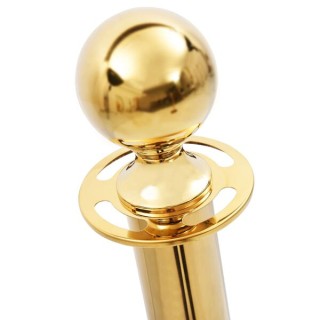 vidaXL Διαχωριστικά Κολωνάκια VIP 3 τεμ. Χρυσά από Ανοξείδωτο Ατσάλ...