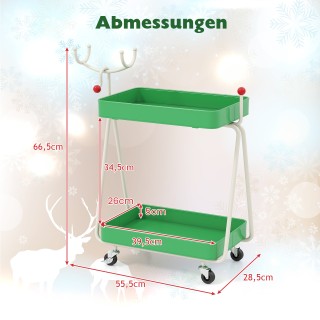 Costway Διώροφος Χριστουγεννιάτικος Σερβιτόρος σε Σχήμα Τάρανδου - ... Costway Διώροφος Χριστουγεννιάτικος Σερβιτόρος σε Σχήμα Τάρανδου - ...