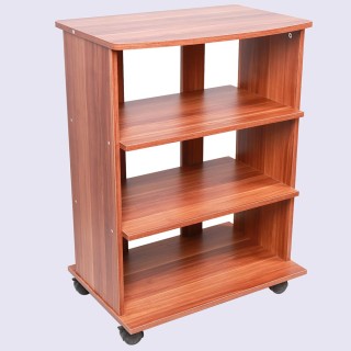 BAKAJI Κινητό έπιπλο τηλεόρασης από ξύλο με 3 ράφια και ρόδες Καρο... BAKAJI Κινητό έπιπλο τηλεόρασης από ξύλο με 3 ράφια και ρόδες Καρο...