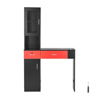 Σταθμός Κομμωτηρίου VEVOR, Μαύρο και Κόκκινο SLJSLJJTZS002VRD7V0 Σταθμός Κομμωτηρίου VEVOR, Μαύρο και Κόκκινο SLJSLJJTZS002VRD7V0