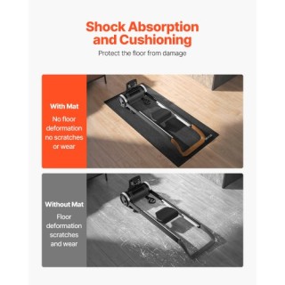 VEVOR Χαλάκι Διαδρόμου για Χαλί 4mm 600x1300mm Εξοπλισμός Άσκησης J...