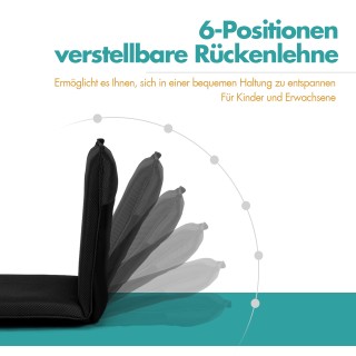 Costway Ελαφριά και Φορητή Καρέκλα Δαπέδου με Ρυθμιζόμενη Πλάτη γι... Costway Ελαφριά και Φορητή Καρέκλα Δαπέδου με Ρυθμιζόμενη Πλάτη γι...