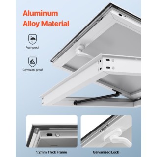 VEVOR Φορητό Παράθυρο Σερβιρίσματος Φορτηγού Τροφίμων με Τέντα - 15...