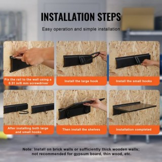 Ράφι Ποδηλάτων VEVOR για Τοίχο με 3 Ράφια για 6 Ποδήλατα ZHGJ48INC... Ράφι Ποδηλάτων VEVOR για Τοίχο με 3 Ράφια για 6 Ποδήλατα ZHGJ48INC...