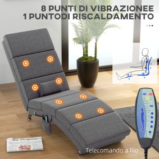 HOMCOM Πολυθρόνα Μασάζ με 8 Σημεία Δόνησης και Θέρμανση, 5 Λειτουργ... HOMCOM Πολυθρόνα Μασάζ με 8 Σημεία Δόνησης και Θέρμανση, 5 Λειτουργ...