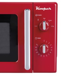 Kooper Κόκκινος vintage φούρνος μικροκυμάτων 22 L με 5 προγράμματα ...